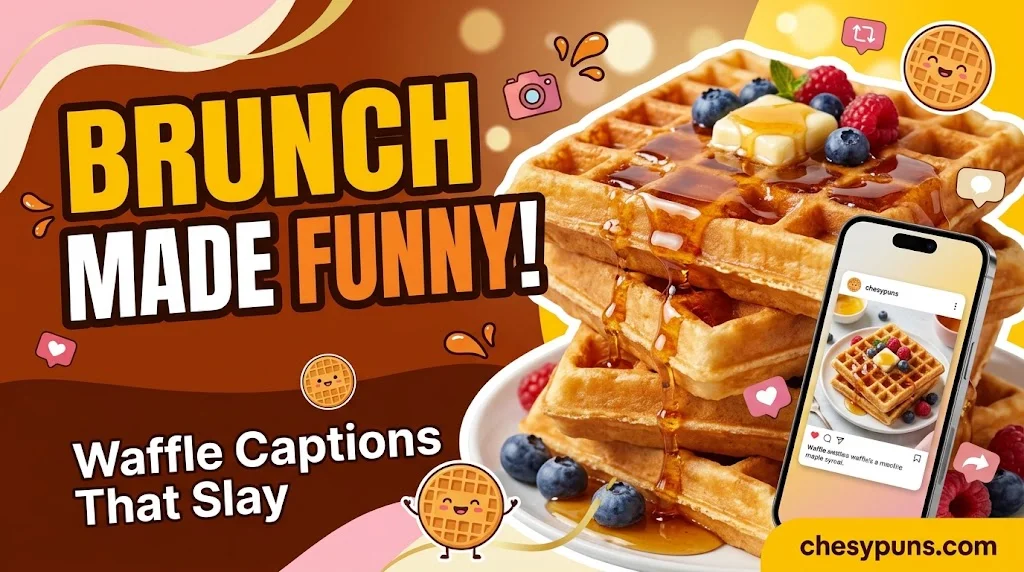Waffle Puns for Instagram Captions and Brunch